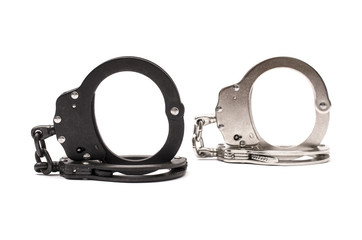 Obraz premium Pair of handcuffs isolated