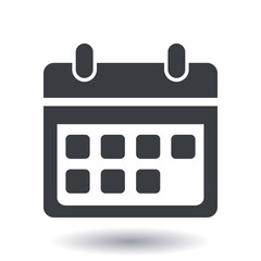 Vector calendar icon. Important dates sign. Flat design style.