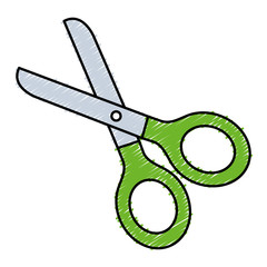 scissors tool isolated icon vector illustration design