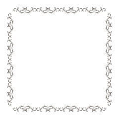Elegant Victorian style frame vector illustration design