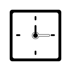 square wall clock icon image