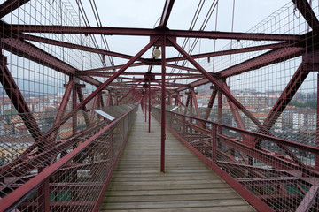 Bridge "Euskadi Puente Colgante Viscaya" in Bilbao