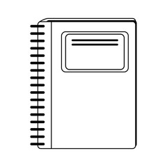 wired notebook school supply icon image