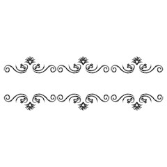 Elegant Victorian style frame vector illustration design