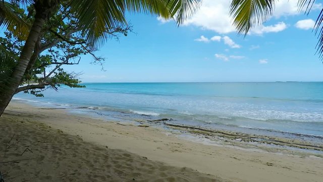 tropical beach playa bonita in the dominican republic
