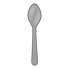 spoon fork icon over white background vector illustration
