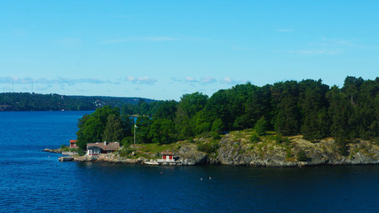Fototapeta na wymiar Islands in the Baltic Sea, Sweden