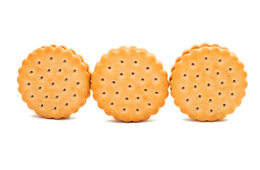 Biscuit round sandwich isolated