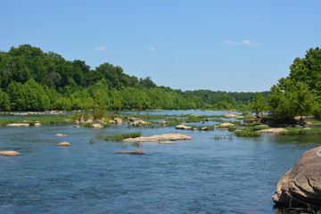 Fototapeta na wymiar Rappahannock River near Fredericksburg, Virginia