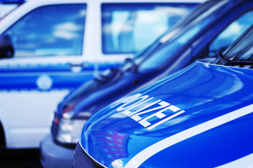 Obraz premium Polizeiauto 
