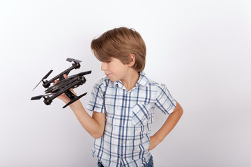 Boy with drone