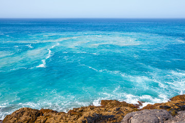 Beach in El Cotillo village in Fuerteventura island, Spain