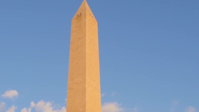 Orange Washington Monument during  Sunset