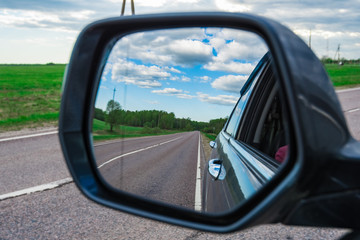 Fototapeta premium car window mirror