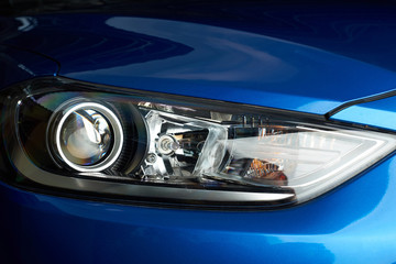 Bright shiny headlight