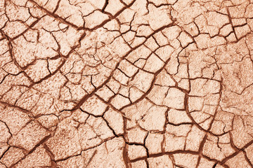 cracked dry muddy ground