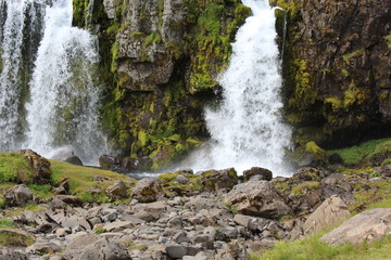 Kirkjufellfoss waterfall in Iceland
