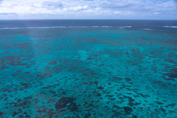 Aerial view of the Great Barrier Reef - Agincourt Reefs, Australia