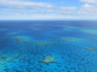 Fototapeta na wymiar Aerial view of the Great Barrier Reef - Agincourt Reefs, Australia