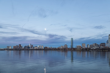 Boston Skyline Night