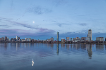 Boston Skyline Night