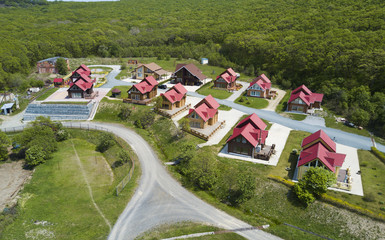 New village of wooden houses