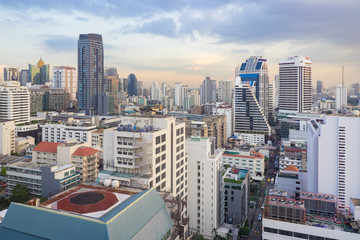 Naklejka premium Bangkok -THAILAND-20 NOVEMBER 2015-- The city of Bangkok,is the capital and most populous city of Thailand. It is known in Thai as Krung Thep Maha Nakhon.Bangkok is very modern with many skyscrapers.