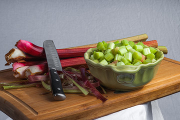 Peeled Rhubarb
