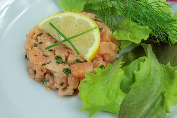 tartare de saumon