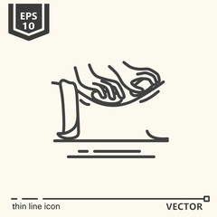 Type of massage - icon series