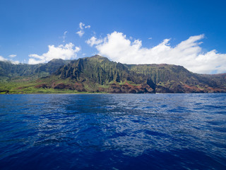 Napali Coast From Water, Kauai, Hawaii
