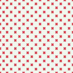 Red plus sign seamless pattern design.vector