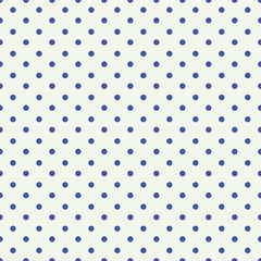 Blue dot seamless vector pattern design for wallpaper