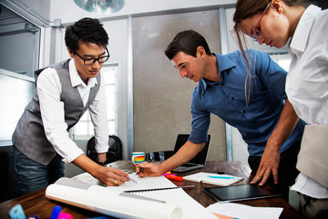 Fototapeta premium Business people in meeting room