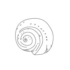 Snail cover drawing.black and white line sketching illustration