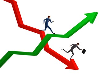 Rise and fall arrows