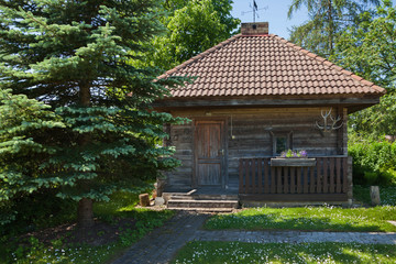 Fototapeta premium Wooden bath house.