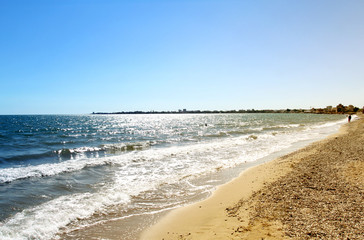 Photo sunny day seascape