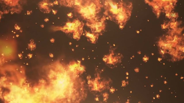 向かってくる火の玉