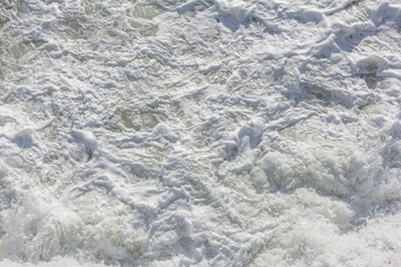 White sea foam background