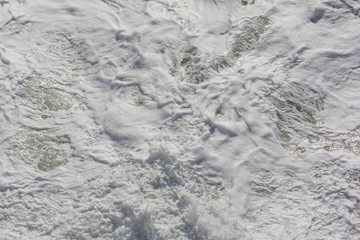 White sea foam background