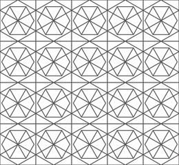 Geometric pattern consisting of lines. Endless
