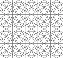 Geometric pattern consisting of lines. Endless