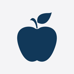 Apple icon. Healthy food concept. Naturopathy symbol.