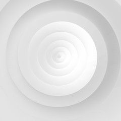 White spiral abstract background