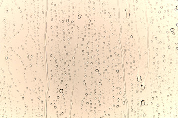 water drops on glass after rain for background