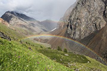 Double rainbow in Altay mountains