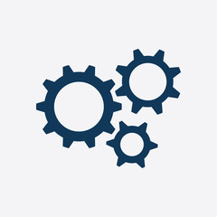 Gear icon.The development and management of business processes.