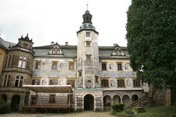 Frydlant, medieval fortress, castle in north of Czech Republic, Czechia
