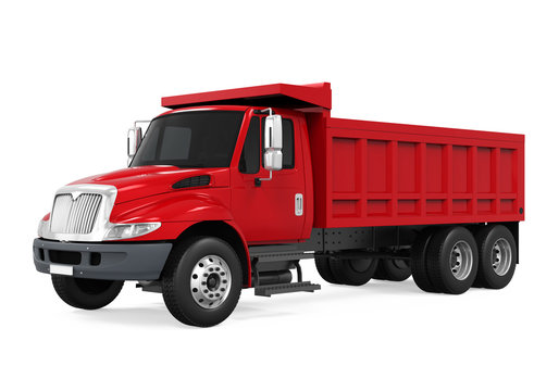 Tipper Dump Truck Isolated